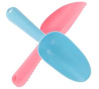 Mikikit 2 Pezzi Piccolo pala allentante pale vanga notizia in anticipo attrezzi da giardinaggio per diserbo rosa mano di pala da giardinaggio strumento di giardinaggio fatto in casa Blu