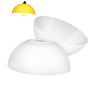 Mikikit 2 pezzi Plafoniera Semplice Paralume Resistente per Illuminazione Adatto per Corridoi Cucine e Uffici Design e Versatile