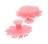 Mikikit 2 Pezzi Spazzola in Silicone per Cuoio Capelluto della Bambina per Rimozione Crosta Lattea Spazzola per Shampoo e Massaggio da Bagno