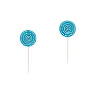 Mikikit 2 Pezzi Statua Decorazione Cake Toppers De Bautizo Para Niño Scultura Lecca-Lecca Capodanno Foto Prop Bastoncino Di Zucchero Lecca-Lecca Palloncino Di Riempimento Ornamento