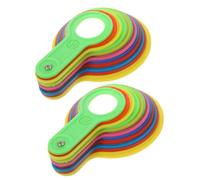 Mikikit 2 Pezzi Strumento di Misurazione della Frutta in Plastico Anelli per Diametro, Calibrazione e Classificazione di Agrumi e Altri Frutti, Uso Versatile in Cucina
