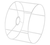 Mikikit 2 Pezzi Telaio Paralume Fai da Te in Ferro Bianco per Lampada da Tavolo e Sospensione Design Moderno Minimalista per Spazi Commerciali e Casa