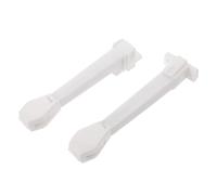 Mikikit 2 Pezzi Tendicinghia Mantiene Tensione Ottimale e Tende in Plastica Bianca Molla per Montaggio a Parete a Pavimento Previene Incidenti per Uso Domestico e Uffici