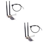 Mikikit 2 Pz Scheda Montante Nic Accessori per Computer Portatili Computer Portatile Adattatore Senza Fili USB Raccordi per Adattatori per Computer Attrezzi Pc WiFi Scrivania Addominali