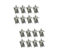 Mikikit 2 Set Di Staffe Per Mensole Per Frigorifero Frigorifero Congelatore Ganci Per Mensole in Metallo Clip Di Supporto Per Congelatore 8 Pezzi*2