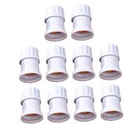 Mikikit 2 Set E27 Tappo Lampada in Bachelite Portalampada E27 Titolare Adattatore Base Luce E27 Porta Ombra Lampadina A Led Dimmer Guidato Luce A Sospensione Contorto Bianca 10 Pezzi * 2