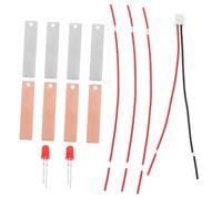 Mikikit 2 set Kit di Esperimenti Scientifici DIY Batteria Frutta con LED per Laboratori Educativi Esperimento Elettricità con Patata e Materiali Fisici per Famiglie