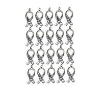 Mikikit 20 Pezzi Ciondoli in Lega Argento Lettere Hope per Gioielli Fai da Te, Design Unico e Lavorazione Fine, Accessori per Bracciali e Portachiavi