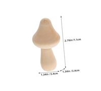 Mikikit 20 pezzi Mini Funghi in Legno Non Verniciati per Decorazioni Fai da Te di Modi con Punta e Tonda Materiale Sicuro e Durevole per e Casa