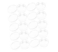 Mikikit 20 pezzi Piastre Petri Trasparenti con Coperchi per Laboratorio Scientifico per Cellulari e Ingegneria Tissutale Plastica Resistente e Visibilità Chiara per Esperimenti Precisi