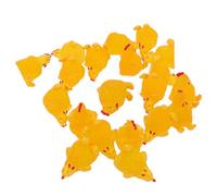 Mikikit 20pezzi Statuette di Pollo in Resina Miniatura Decorazioni da Tavolo Forma di Pollo Sculture di Galli in Resina Piccole Accessori per Case delle Bambole