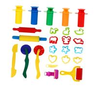 Mikikit 25 Kit Strumenti per Argilla per Utensili Colorati con Mold e Estrusori per Scuole e attività Creative Giocattoli Educativi per Ragazzi e Ragazze