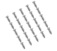 Mikikit 25 pezzi Ancoraggi per Porte Cave in Metallo con Antiruggine Kit Fissaggio Cavità per Pannelli e Cartongesso Tenuta Sicura e Resistente