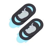 Mikikit 2pezzi Copri Webcam Scorrevole per Laptop e Telefono Cellulare Motivo Elefante e Pinguino Protezione Privacy Facile da Usare