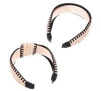 Mikikit 2pezzi Fascia Intrecciata Per Donna Fasce Spesse Moda Accessori Estivi Per Capelli Per Feste e Vita Quotidiana Facili Da Trasportare e Riporre