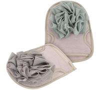 Mikikit 2pezzi Guanti da Doccia in Materiale di Pratici per Uso Domestico Forte Attrito Pulente e Rapido Scarico come Accessori per Bagno