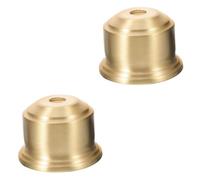 Mikikit 2pezzi Lampada Da Tavolo Con Base Ottone Stabile Accessorio Finitura Lampadario Per Decorazione Interni Finitura Lamp Cup Per Illuminazione Vintage e