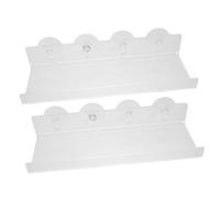 Mikikit 2pezzi Mensola Estensibile per Piante in Acrilico Trasparente Ventosa per Interni Ed Esterni Adatta per Vasi di Erbe Aromatiche e Piante