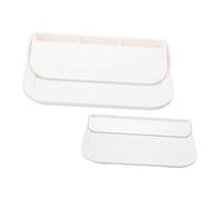 Mikikit 2pezzi Mensola Pieghevole per Bagno Mensole Galleggianti Adesive Portasapone e Portasciugamani Portaoggetti Pieghevole Piccolo Organizer da Parete