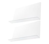 Mikikit 2Pezzi Paraspruzzi Doccia Trasparente Protezione Antispruzzi per Bagno Facile Installazione PVC Accessorio per Cucine