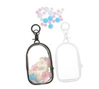 Mikikit 2pezzi Sacchetti Trasparenti per Figure Custodie per Mini Figure Borsa Trasparente per Esposizione Organizzatore di Polvere e umidità per Collezione e Visualizzazione