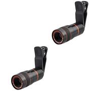Mikikit 2sets Teleobiettivo Per Smartphone Obiettivo Fotografico High Definition Facile Da Installare e Portatile Per Scatti Stabili e Esplorazioni Geologiche Compatibile Con Maggior Dei