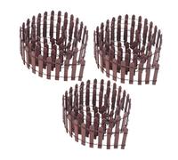 Mikikit 3 Miniature Wooden Garden Fence Realistic Dollhouse Picket Fence For Miniature Landscapes And Craft Projects Compatible With Dollhouses