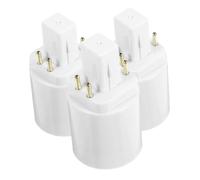 Mikikit 3 pezzi Adattatore Convertitore Portalampada Base Lampada Pin Resistente Alte Temperature Compatibile per Uso Residenziale Ufficio e Spazi Commerciali