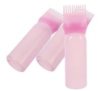 Mikikit 3 pezzi Bottiglie Applicatore Pettine per Colorazione Bottiglie per con Pettine per Distribuzione Uniforme per Condizionatore e Trattamenti Casa