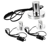 Mikikit 3 Pz Portalampada a Vite Base E27 Adattatore Portalampada E27 Parti Di Lampade Per Fabbricare Lampade Parti Della Lampada Solo Base Della Lampada Presa Luce Esterna Black Alluminio