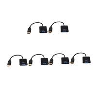 Mikikit 3 Set 1080p Dp A Cavo Adattatore Nero Display A Convertitore Audio Compatibile/Tv Led/Proiettore 2 Pezzi * 3