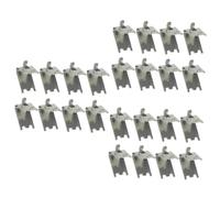 Mikikit 3 Set Di Clip Per Ripiani Del Frigorifero Organizer Per Congelatore in Acciaio Inossidabile Staffe Metalliche Universali Facili Da Montare 8 Pezzi * 3