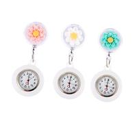 Mikikit 3 Set Di Orologi Da Donna Alla Moda Con Motivo Floreale Leggeri E Robusti Senza Tempo Della Settimana 3 Pezzi*3