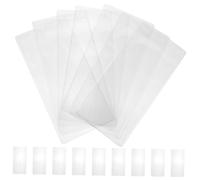 Mikikit 30 pezzi Buste Trasparenti per Segnalibri Segnalibri Creativi PVC per Organizzazione e Presentazione Materiale Riciclabile e Resistente Design Unico e Leggero per Personale o