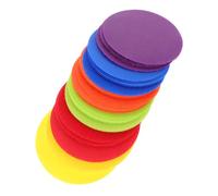 Mikikit 30 pezzi Marcatori Rotondi per Tappeto Colorati per Scuola e Aula Adesivi Posizionamento per Giochi Educativi e Attività