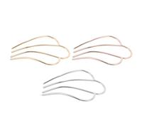 Mikikit 3pezzi Forcine Francesi Forma di U in Metallo Accessori per Capelli Minimalisti per Donne Sposa e Feste Pettini Laterali per Capelli Vintage
