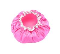 Mikikit 4 pezzi Cuffie Bagno Impermeabili in Satin Doppio Colorati Protezione per Doccia e Salone