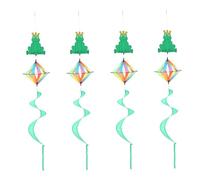 Mikikit 4 Pezzi Girandola per Decorazione Esterna Spinner Appeso per Cortile