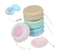 Mikikit 4 Pezzi Panno Pulizia Schermo Macaron per Smartphone e Tablet con Coperchio in Silicone e Cordino per Rimuovere Impronte e Polvere, Utile per Portachiavi Colore Casuale