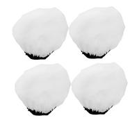 Mikikit 4 Pezzi Paralume Fotografico Sfumature Di Diffusore Leggero Calzino Diffusore Flash Copertine Di Riflettori Della Luce Copertura Della Lampada Fotografica Coprilampada Nylon Bianca