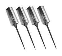 Mikikit 4 pezzi Spazzola per Capelli Doppia Faccia Pettine per Tintura e Styling con Setole Corte Resistenti al Calore Strumento Versatile per Salone e Uso Domestico