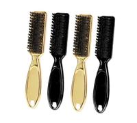 Mikikit 4 pezzi Spazzole Uomo per Barba e Capelli Multiuso per Pulizia Polvere e Frammenti Manico Ergonomico e Setole Morbide per Parrucchieri e Uso Quotidiano