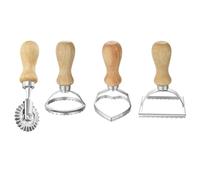 Mikikit 4 pezzi Stampi per Biscotti in con Manico in Resistente e Antiruggine per Ravioli Frolla e Dolci Utensile da Cucina Multifunzione per Preparazioni da Forno