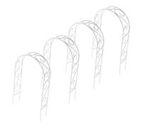 Mikikit 4 Pezzi Supporto per Piante Rampicanti in Ferro Mini Decorativo per Vasi Griglia Stabile per Piante Rampicanti e Rampicanti per Balconi Compatti e Mini Paesaggi