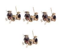 Mikikit 4 set Statue In Mini Statuina Decorazione Da Statuette Vintage Per Esterni Statuina 3 pezzi * 4