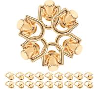 Mikikit 40 Set di Rivetti Vite e Anello Decorazione Artigianale di Borse e Braccialetti in Pelle in Lega di Zinco e Ferro per Accessori Hardware Borse