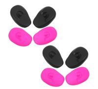 Mikikit 4paia Copriorecchie in Silicone Protezione per Tinture Capelli Cuffie Protettive Doccia Protezioni Termiche Orecchie Salone Accessori Tinture Casa