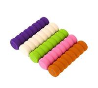 Mikikit 4pezzi Copri Maniglia Porta in Eva a Forma Elicoidale Protezione Maniglia Porta Per Ragazzo Ragazza Copriserratura Di Sicurezza Design Verde Rosa Marrone Beige