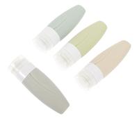 Mikikit 4pezzi Flaconi Da Viaggio in Silicone e Contenitori Per Liquidi Di Perdite Ricaricabili Per Articoli Da Toeletta Shampoo Bagnoschiuma Lozioni Per Mani