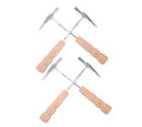 Mikikit 4pezzi Kalimba Thumb Piano Tuning Hammer in Metal With Wooden Handle For Precise Sound Adjustment And Compatibility With Various Models